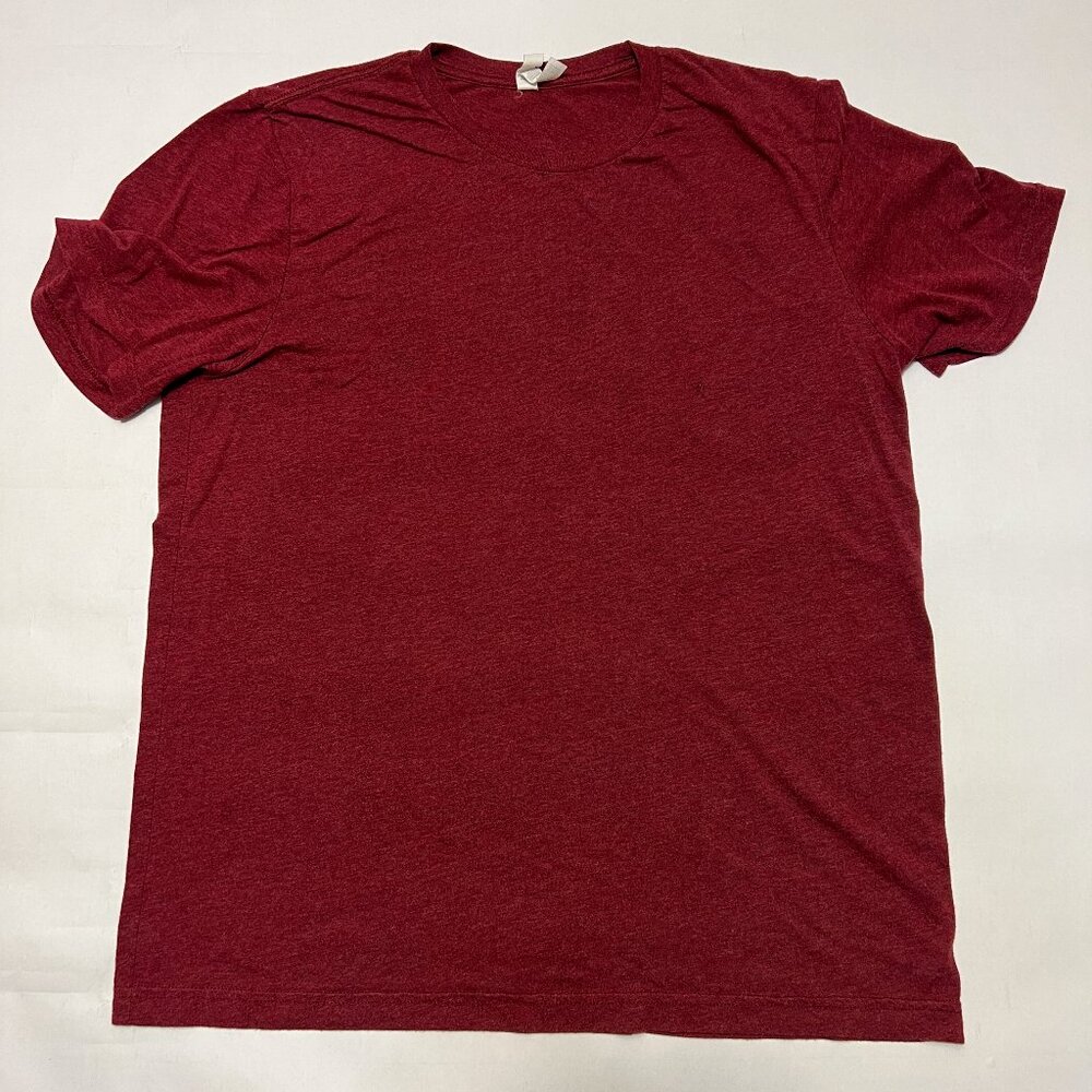 Bella Canvas Short Sleeve Blank Tee Dark Red Heather Large